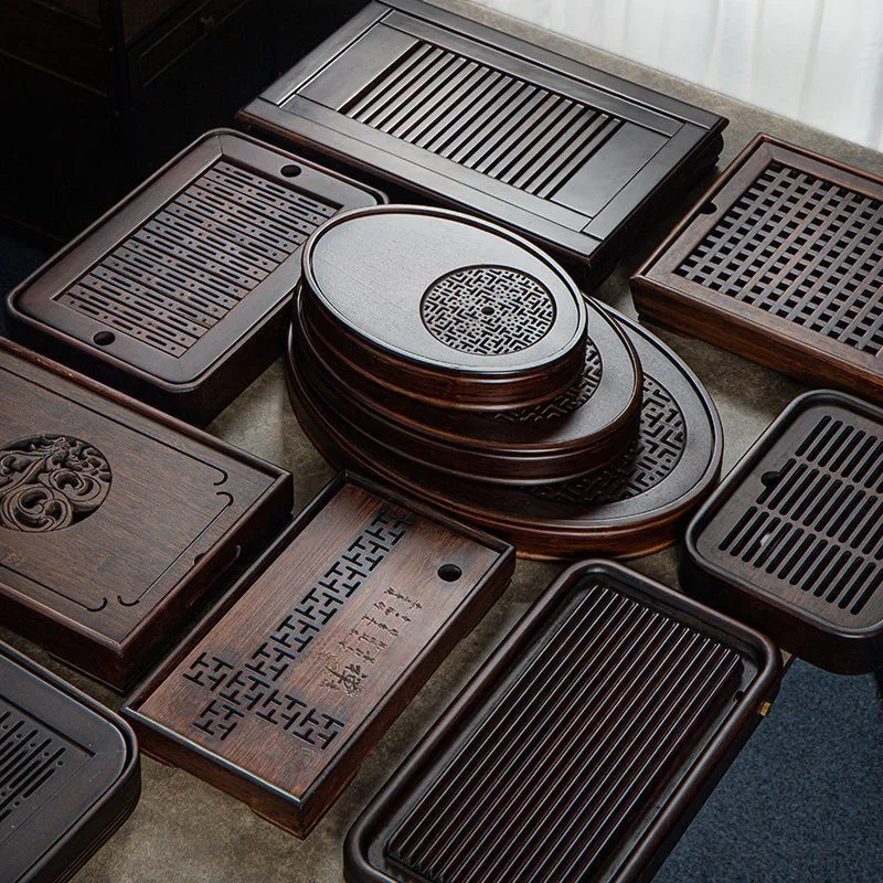 Bamboo Tea Tray - Vassoio di bambù naturale, vassoio di