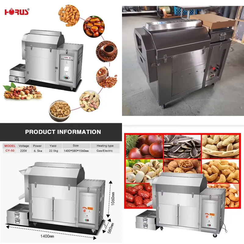 Coffee Bean - Tostatrice Commerciale Automatica Elettrica 2026 Horus