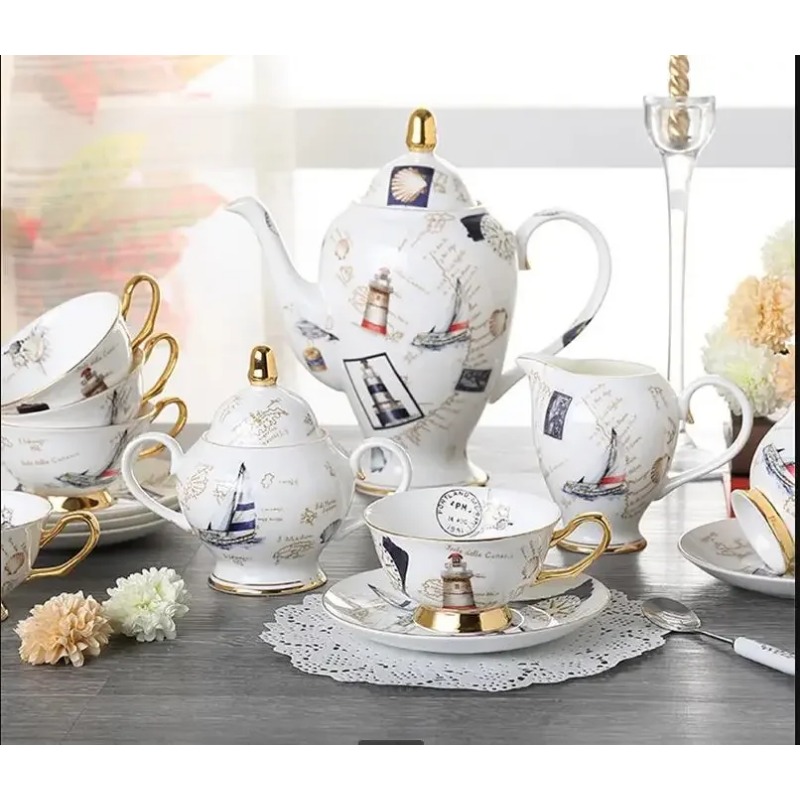 Coffee Tea Creamer - Set da Caffè in Porcellana Bone