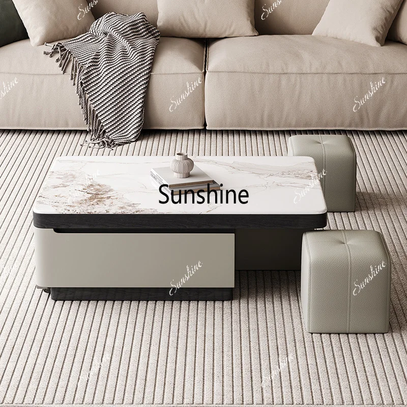 Draw Coffee And Tea - Tavolino da Salotto Espandibile YYModern con