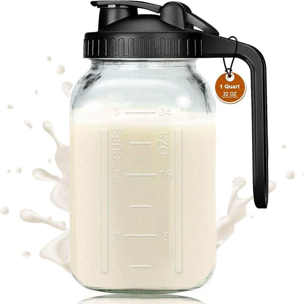 Cold Brew Jar - Bicchiere in Vetro da 32oz, Grande