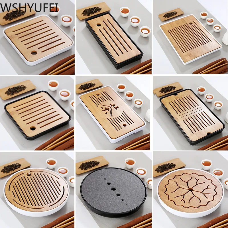 Bamboo Tea Tray - Semplice vassoio da tè secco melamina