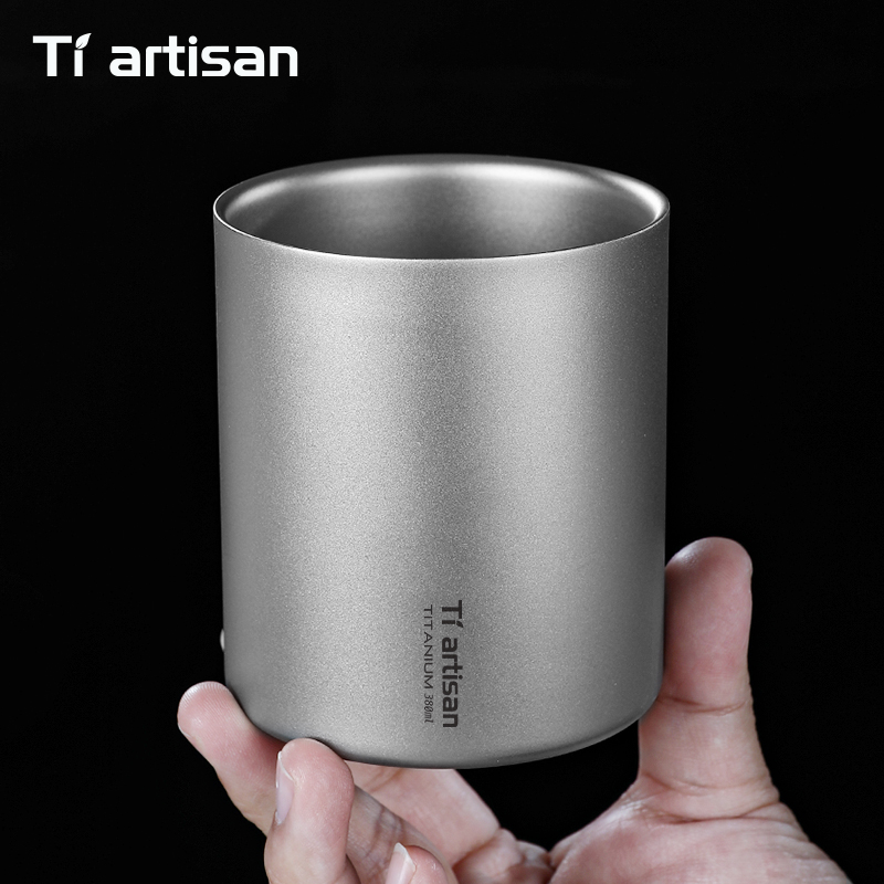 Coffee Tea Games - Tazza da caffè in titanio Tiartisan