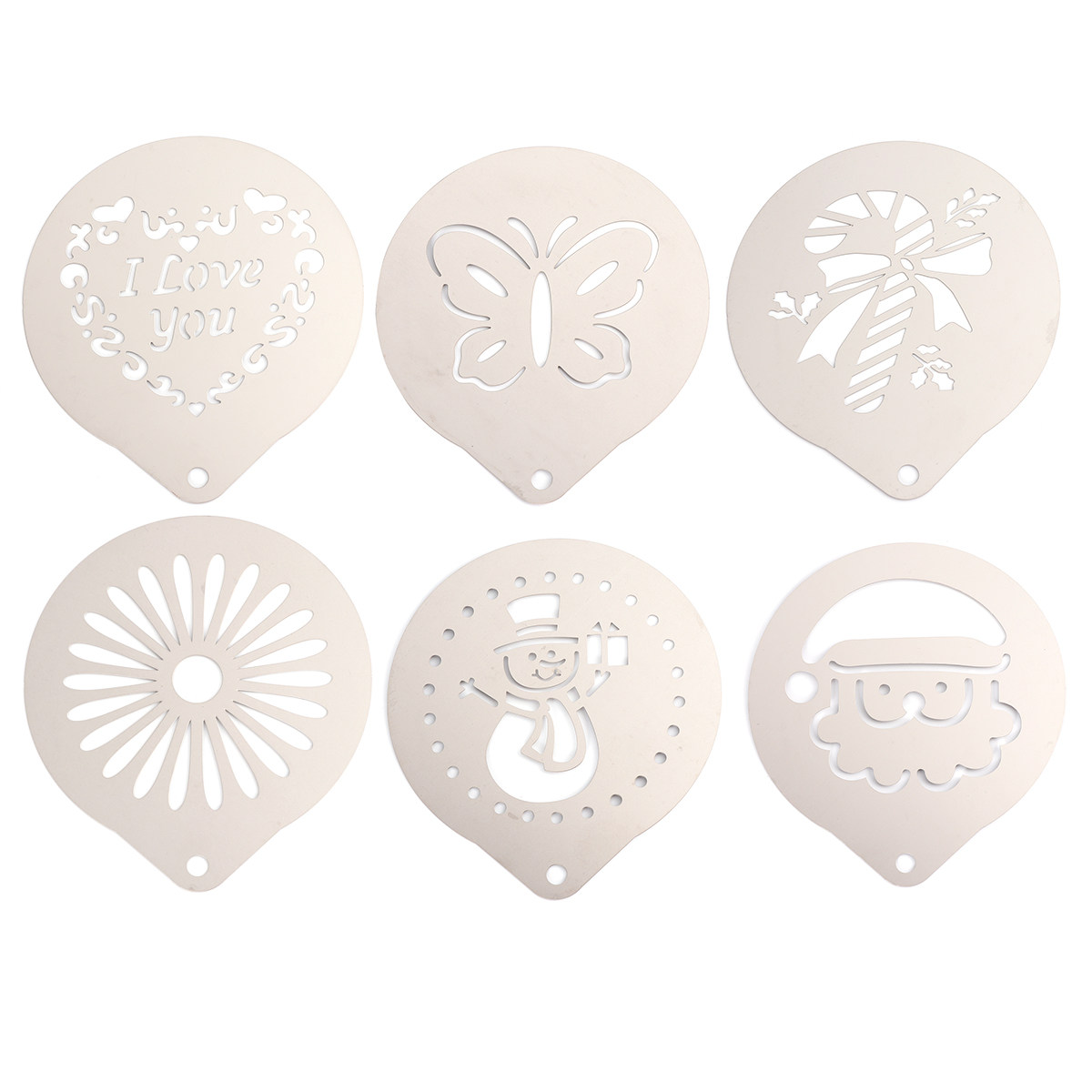 Coffee Stencil Art - Set di Stencil per Caffè in