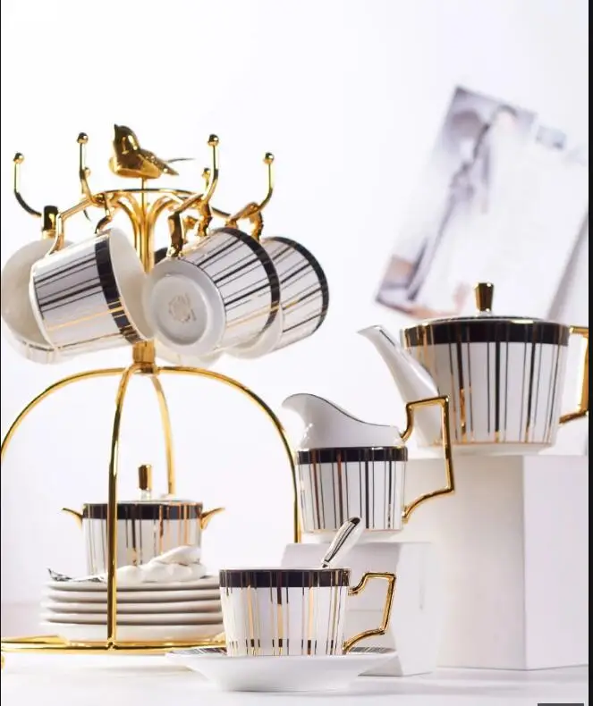Coffee Tea Creamer - Set da caffè in porcellana con