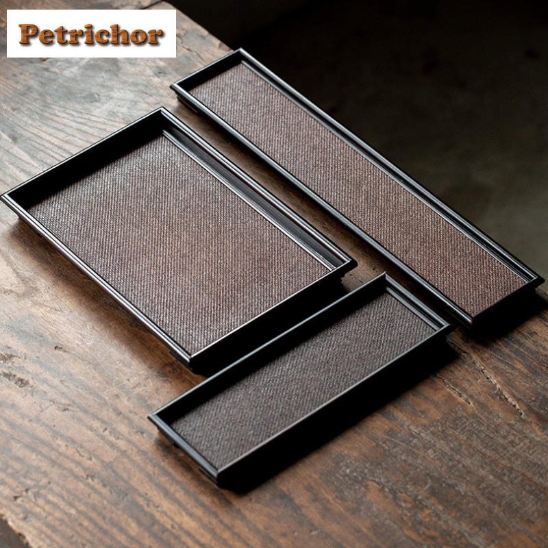 Bamboo Tea Tray - Vassoio da tè intrecciato in bambù