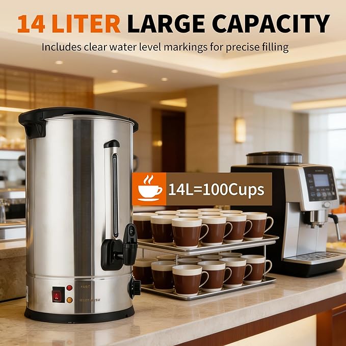 Urna per Caffè da 14/16 Tazze, - Coffee Tea Urn recensione e prezzo
