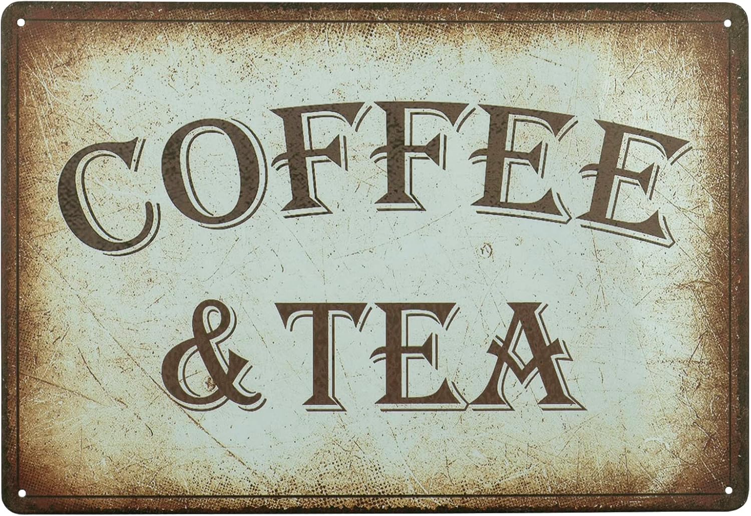 Targa in Latta Retrò per Caffè - Coffee Tea Quotes recensione e prezzo