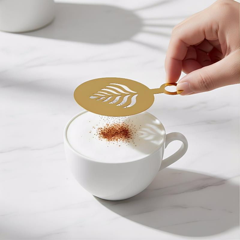 Set di 4 Stencil per Caffè in  - Coffee Stencil Art recensione e prezzo