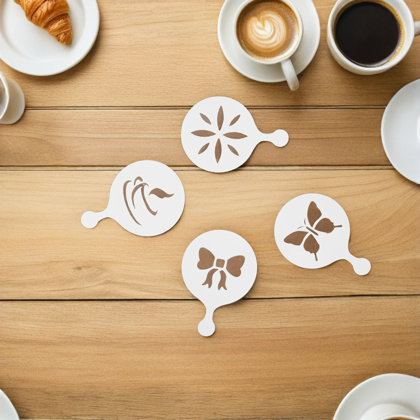 Set di 8 Stencil per Latte Art - Coffee Stencil Art recensione e prezzo