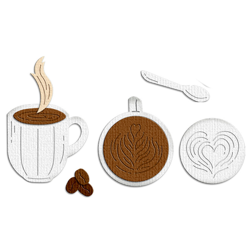 Stampo per taglio in metallo a - Coffee Stencil Art recensione e prezzo