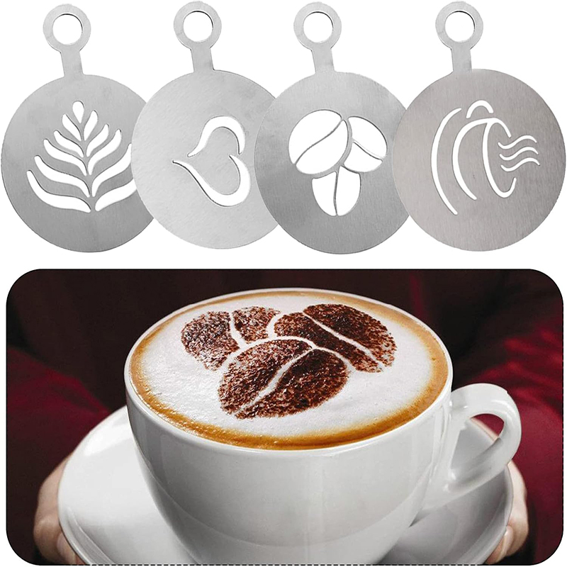 Set di 4 Stencil in Acciaio In - Coffee Stencil Art recensione e prezzo