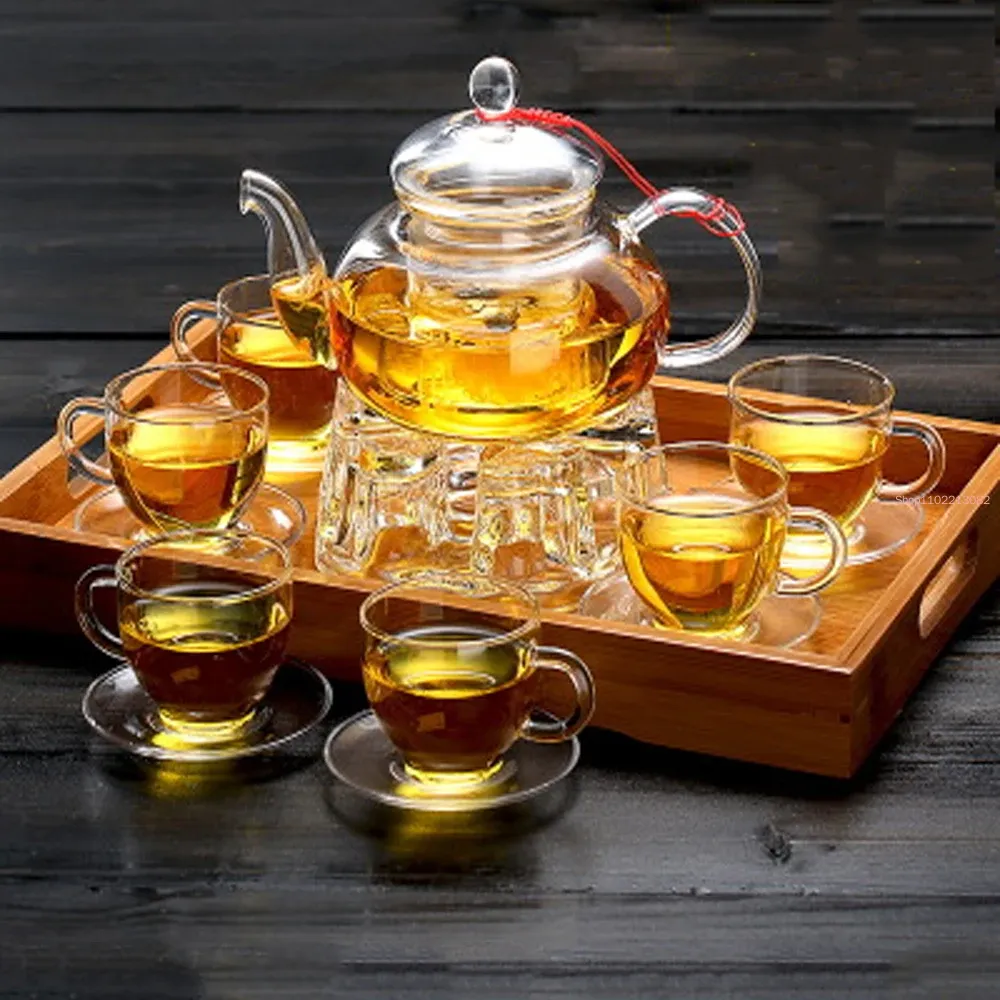 Elegante set da tè in vetro Te - Bamboo Tea Tray recensione e prezzo