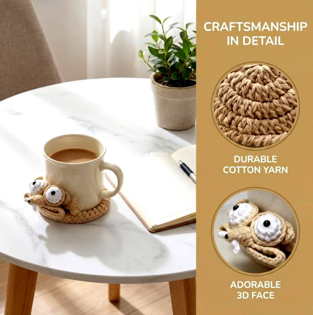 Sottobicchiere all'uncinetto a - Coffee Tea Games recensione e prezzo