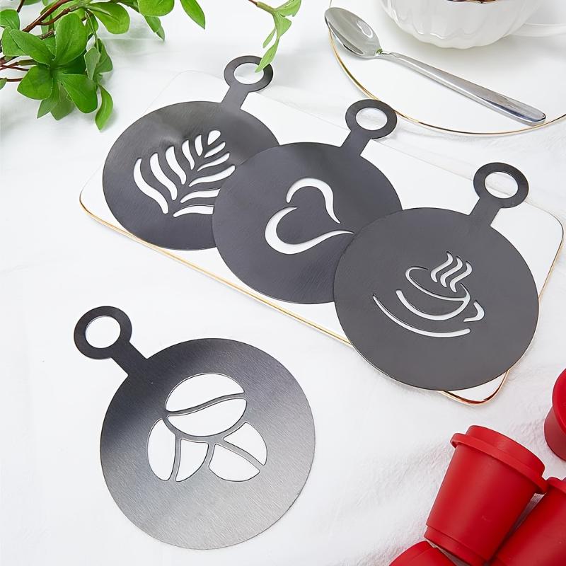 Set di 4 Stencil Artistici a T - Coffee Stencil Art recensione e prezzo