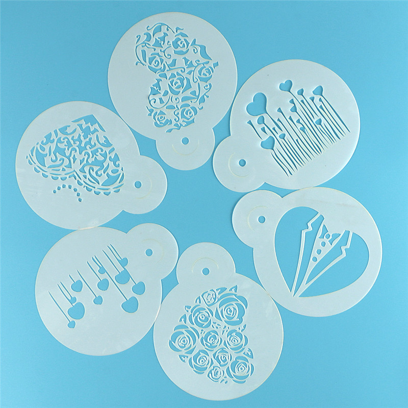 Aomily 6 pz/set San Valentino  - Coffee Stencil Art recensione e prezzo