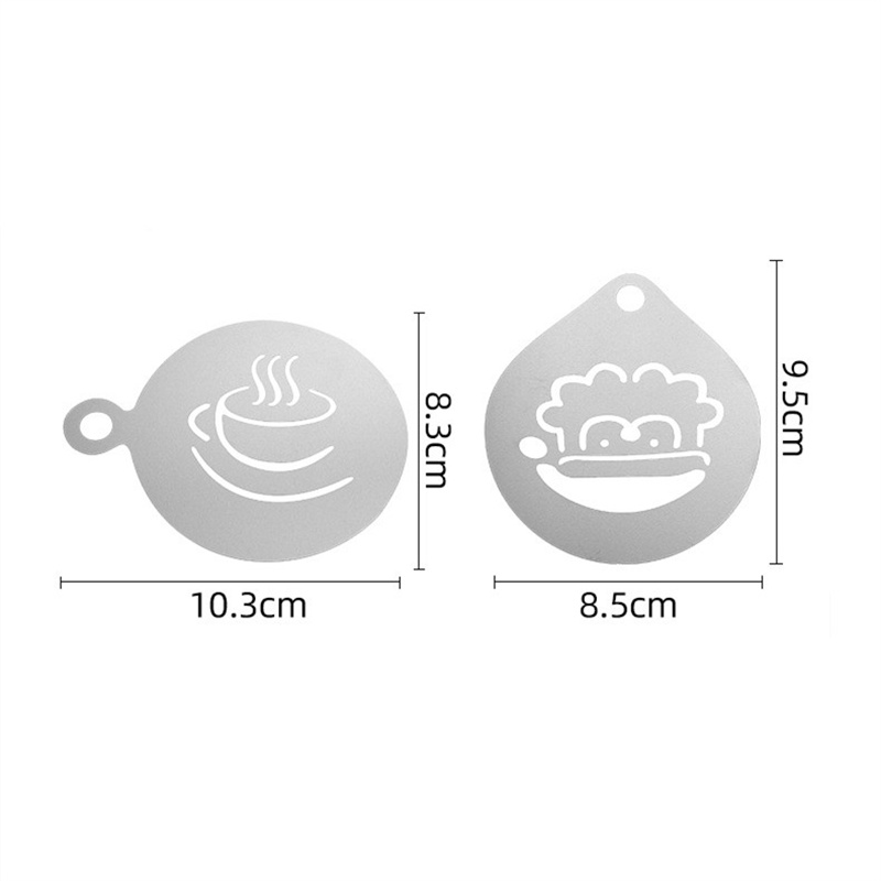 12 pezzi in acciaio inossidabi - Coffee Stencil Art recensione e prezzo