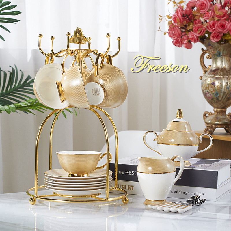Oro di lusso Bone China tazza  - Coffee Tea Creamer recensione e prezzo