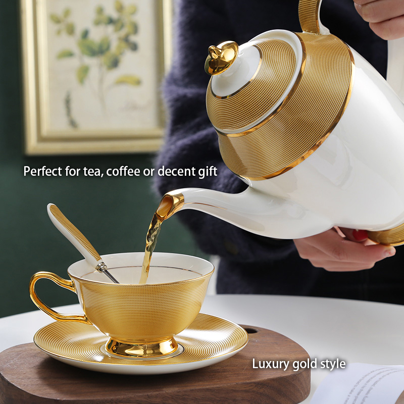 Oro di lusso Bone China tazza  - Coffee Tea Creamer recensione e prezzo