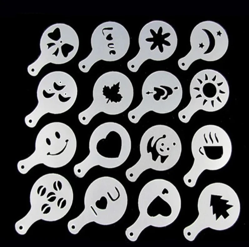 16 Pz/set Stampo per Caffè Lat - Coffee Stencil Art recensione e prezzo
