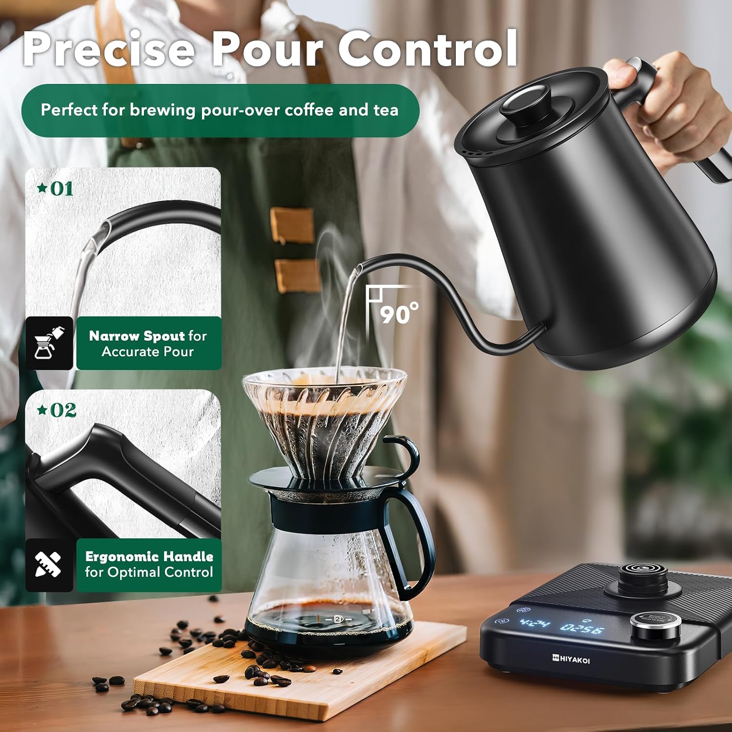 Bollitore elettrico a collo d' - Tea And Coffee Kettle recensione e prezzo