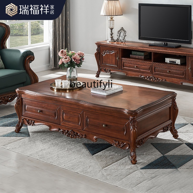 All solid wood coffee table Am - Draw Coffee And Tea recensione e prezzo