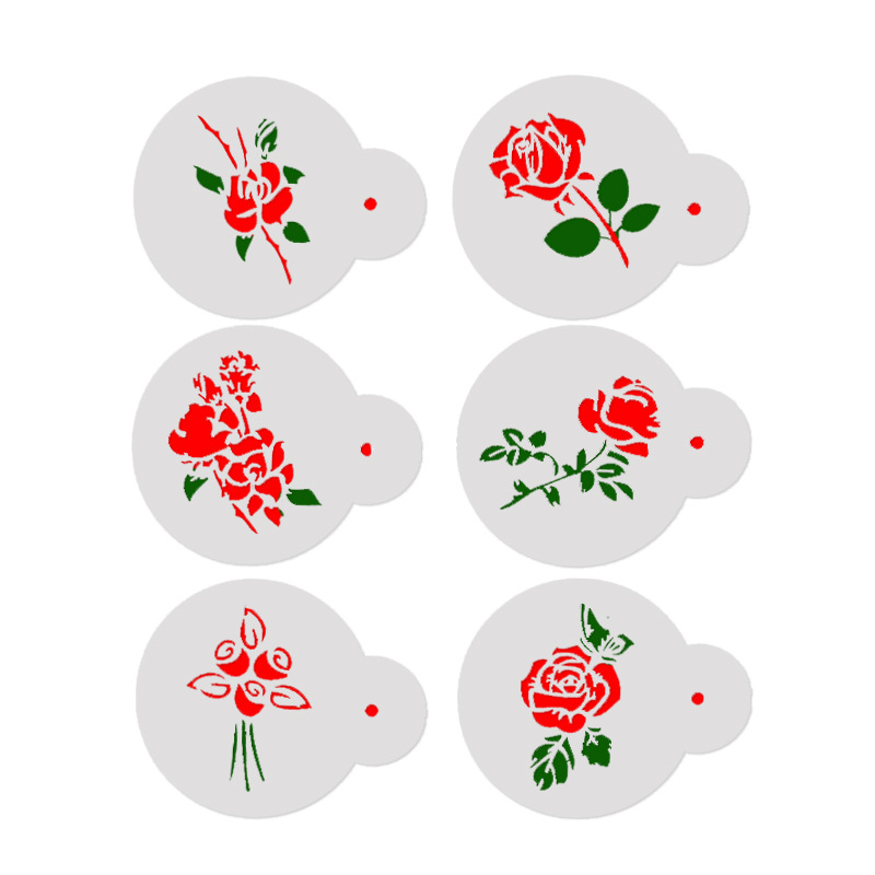 Aomily 6 pz/set Speciale Vari  - Coffee Stencil Art recensione e prezzo