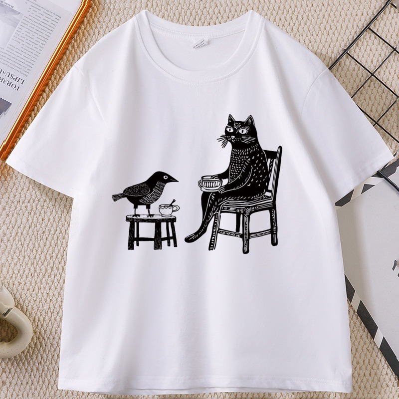 T-shirt grafica da donna con s - Draw Coffee And Tea recensione e prezzo