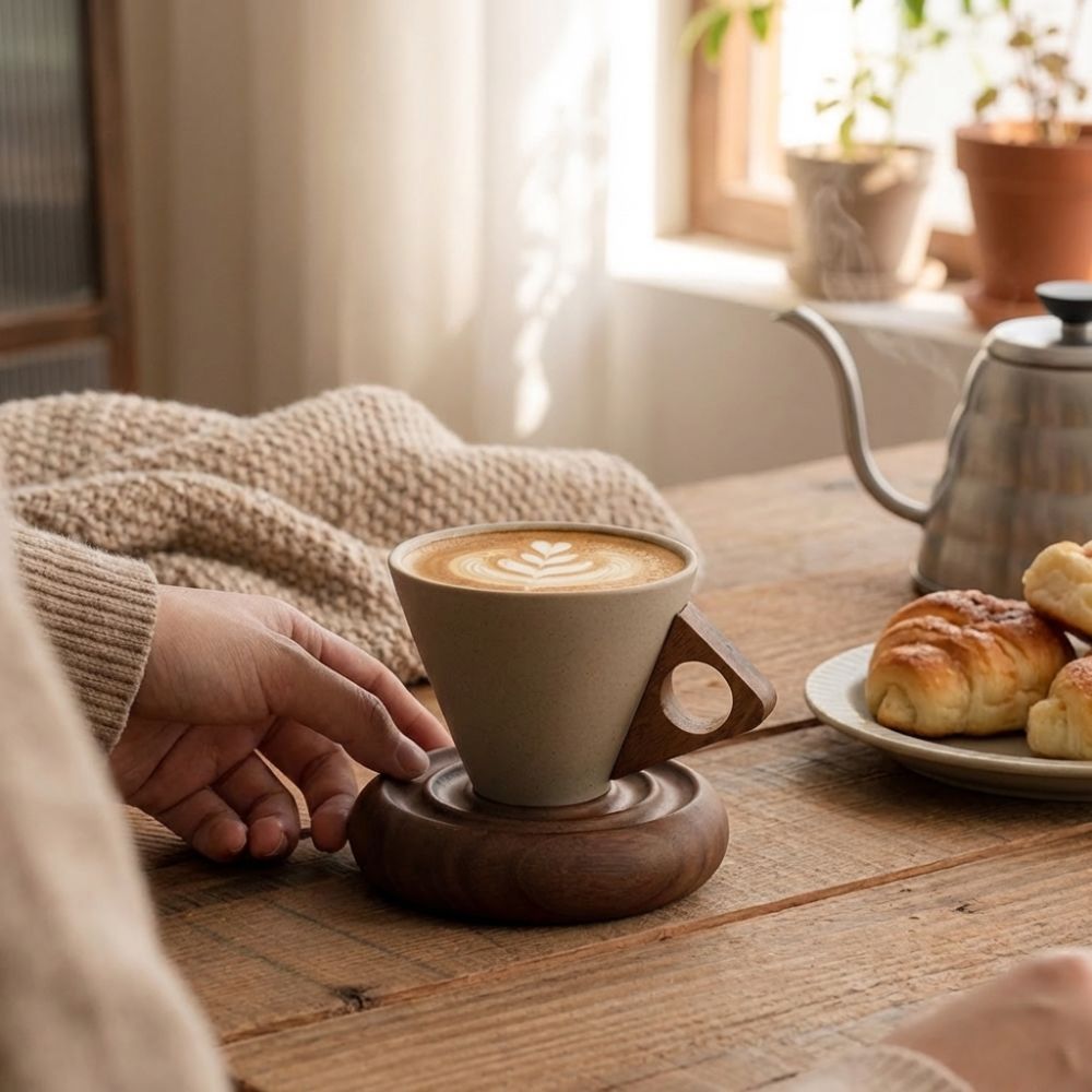 Tazza in Ceramica Grezza a Con - Coffee Tea Essentials recensione e prezzo