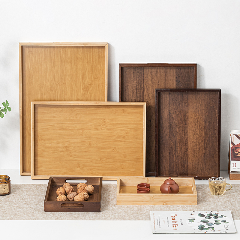 Vassoio da tè rettangolare gra - Bamboo Tea Tray recensione e prezzo