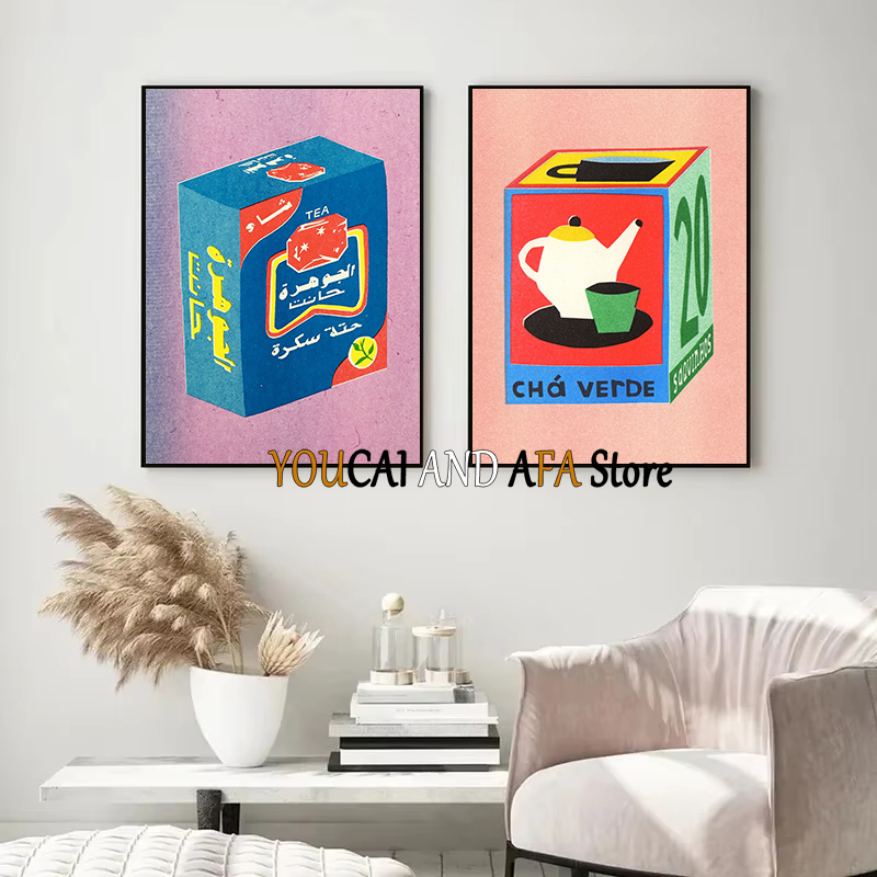 Poster su Tela con Disegni Ast - Draw Coffee And Tea recensione e prezzo