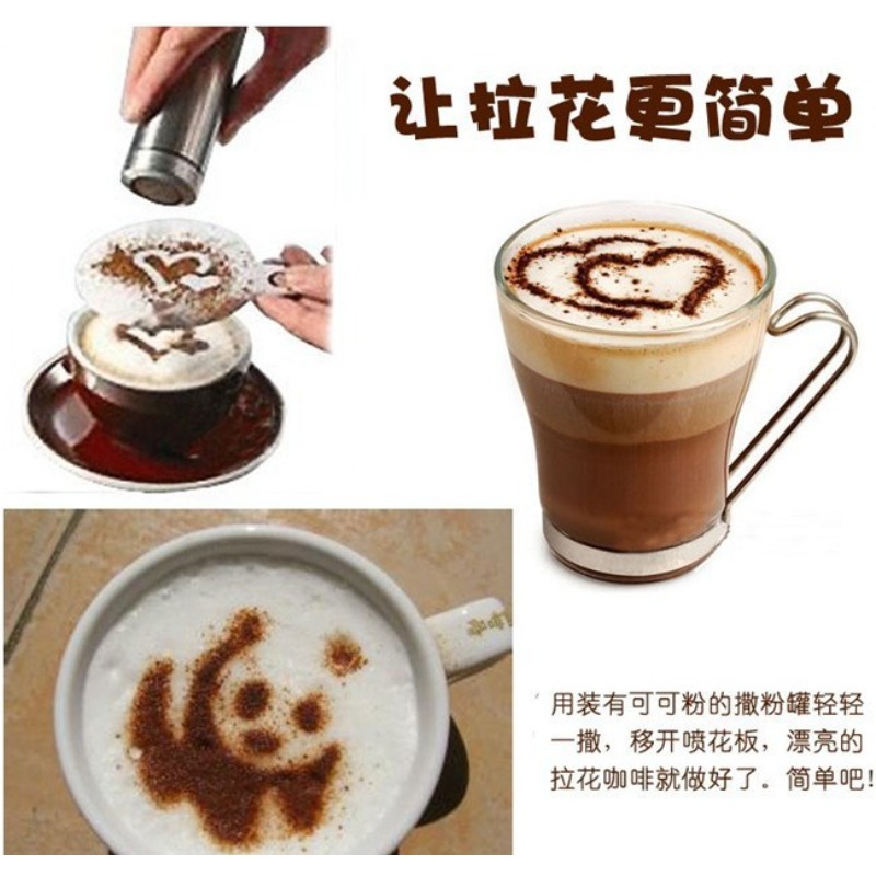 16 stencil per caffè, strument - Coffee Stencil Art recensione e prezzo